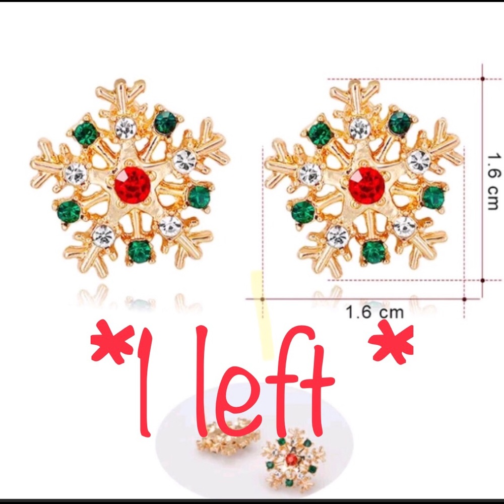 Beautiful winter ❄️ snowflake earrings!